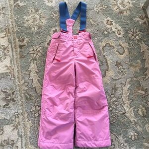 Mini Boden Pink Kids Snow Bib
